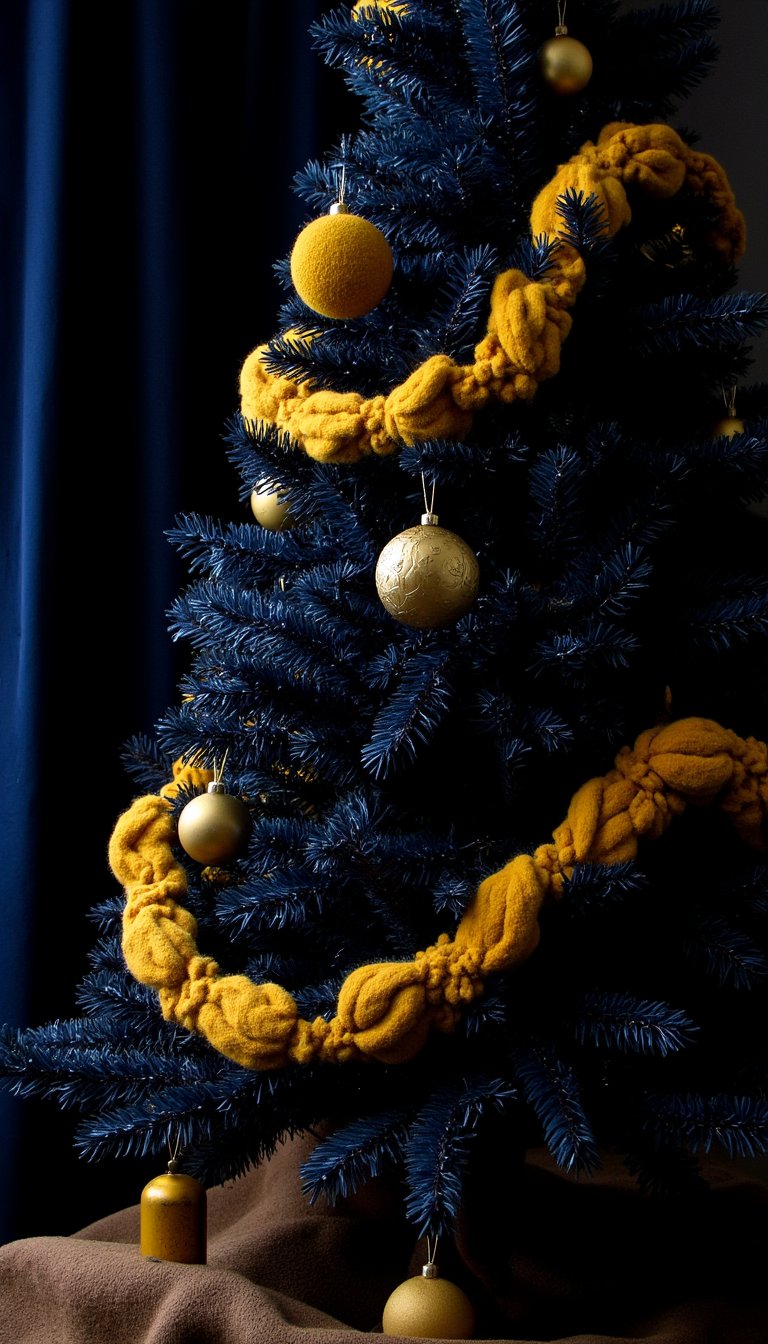 12. Navy & Mustard Yellow