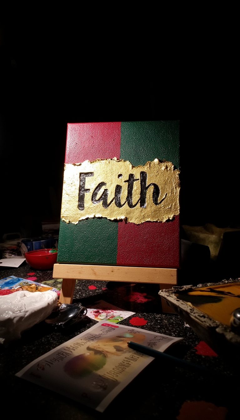 9. Scripture Word Art Canvas