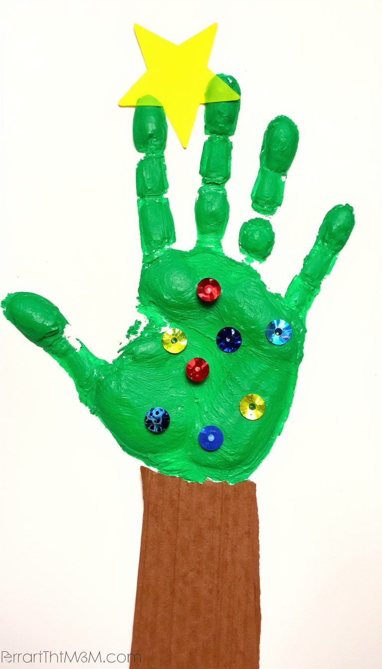 1. The Classic Handprint Christmas Tree