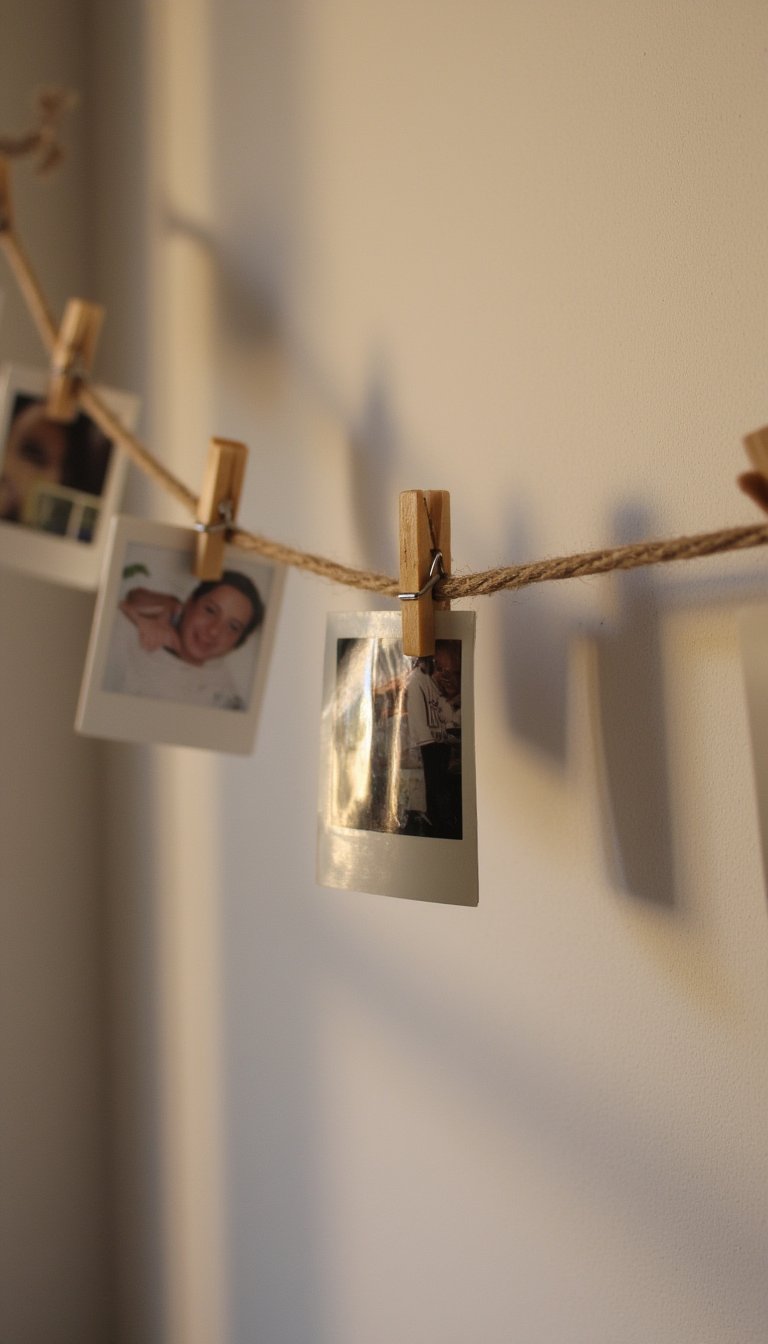 14. A Wall of Polaroid Memories