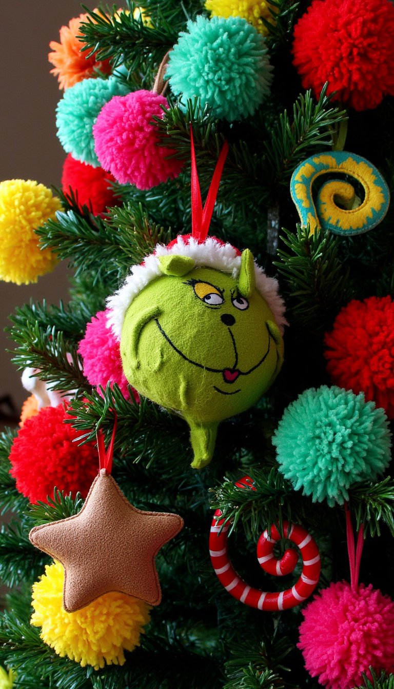 17. The Pom-Pom & Felt Whoville Tree