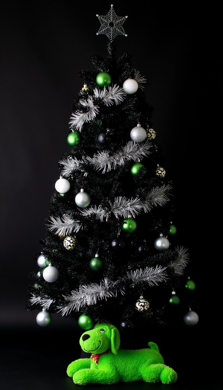 3. The Black & White Grinch Tree