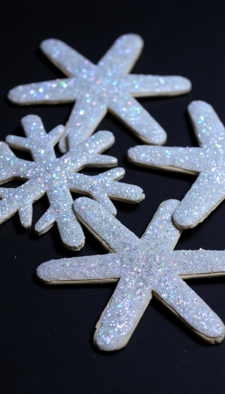 2. Popsicle Stick Snowflakes