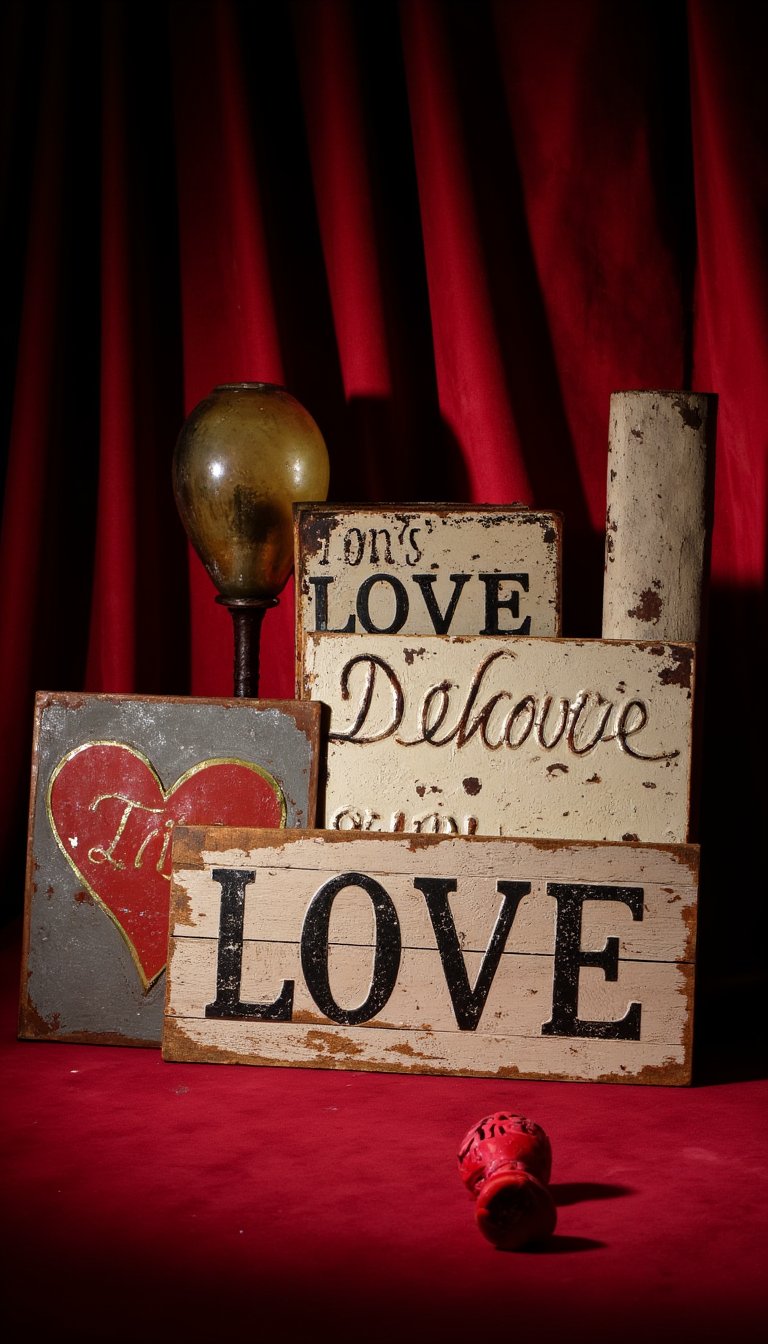 26. Typography Love Signs