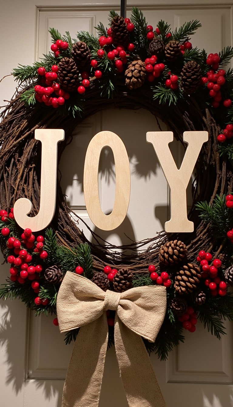 3. "Joy to the World" Wreath
