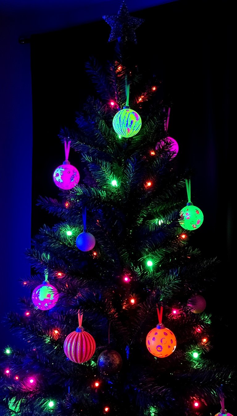 10. The Neon & Glow-in-the-Dark Tree