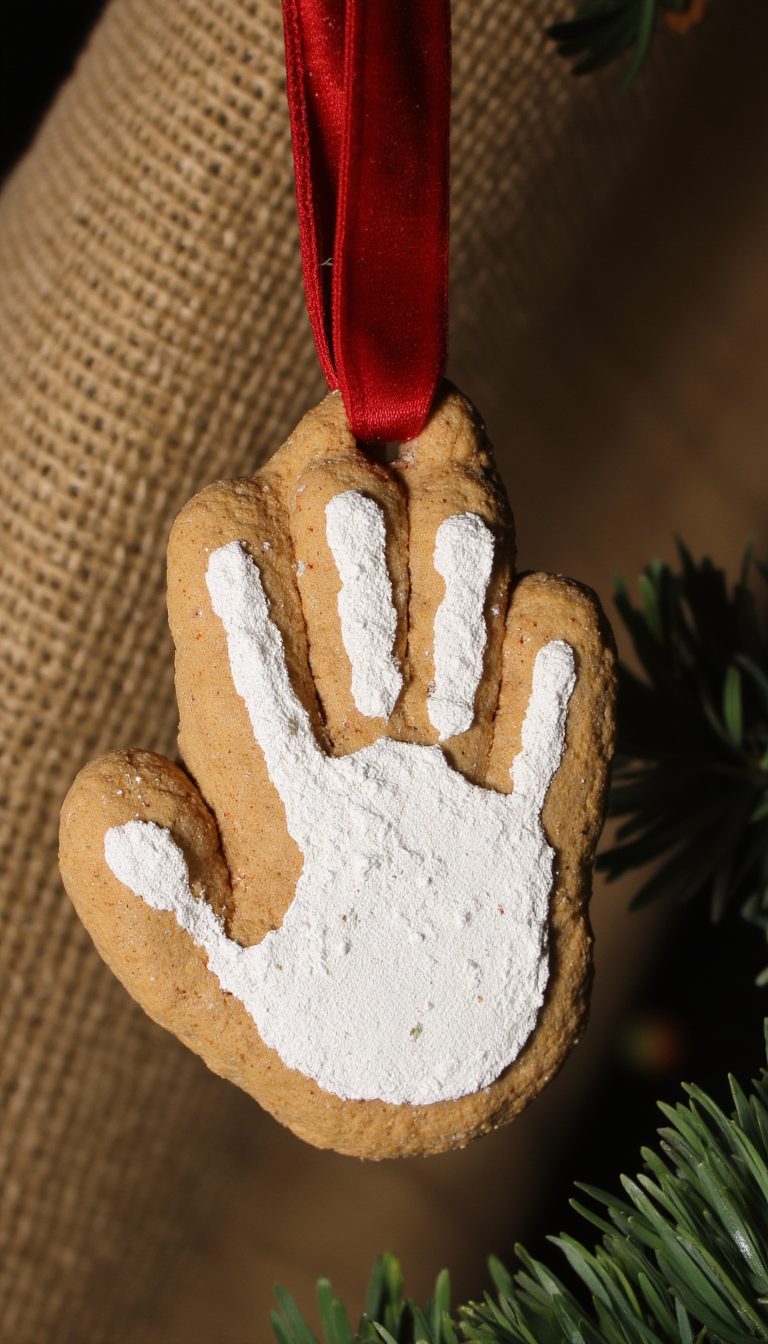 1. Salt Dough Handprint Ornament