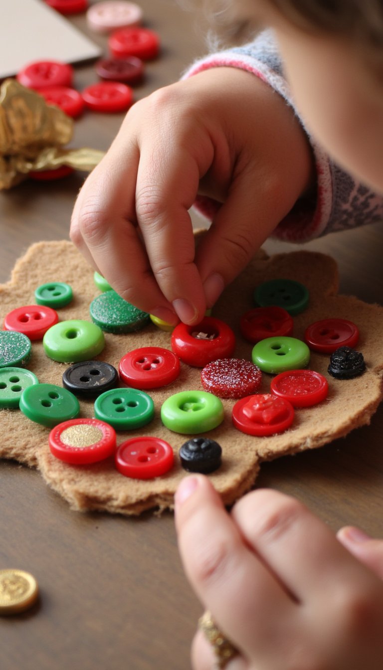 17. Button Ornaments