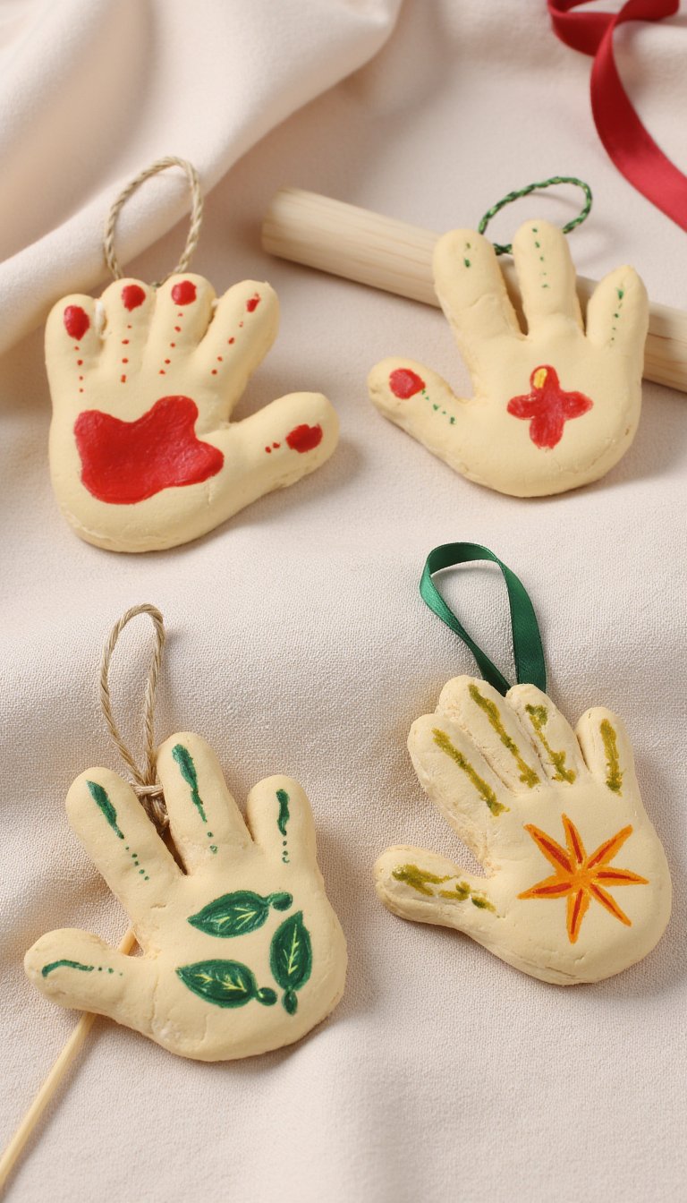 1. Salt Dough Handprint Ornaments