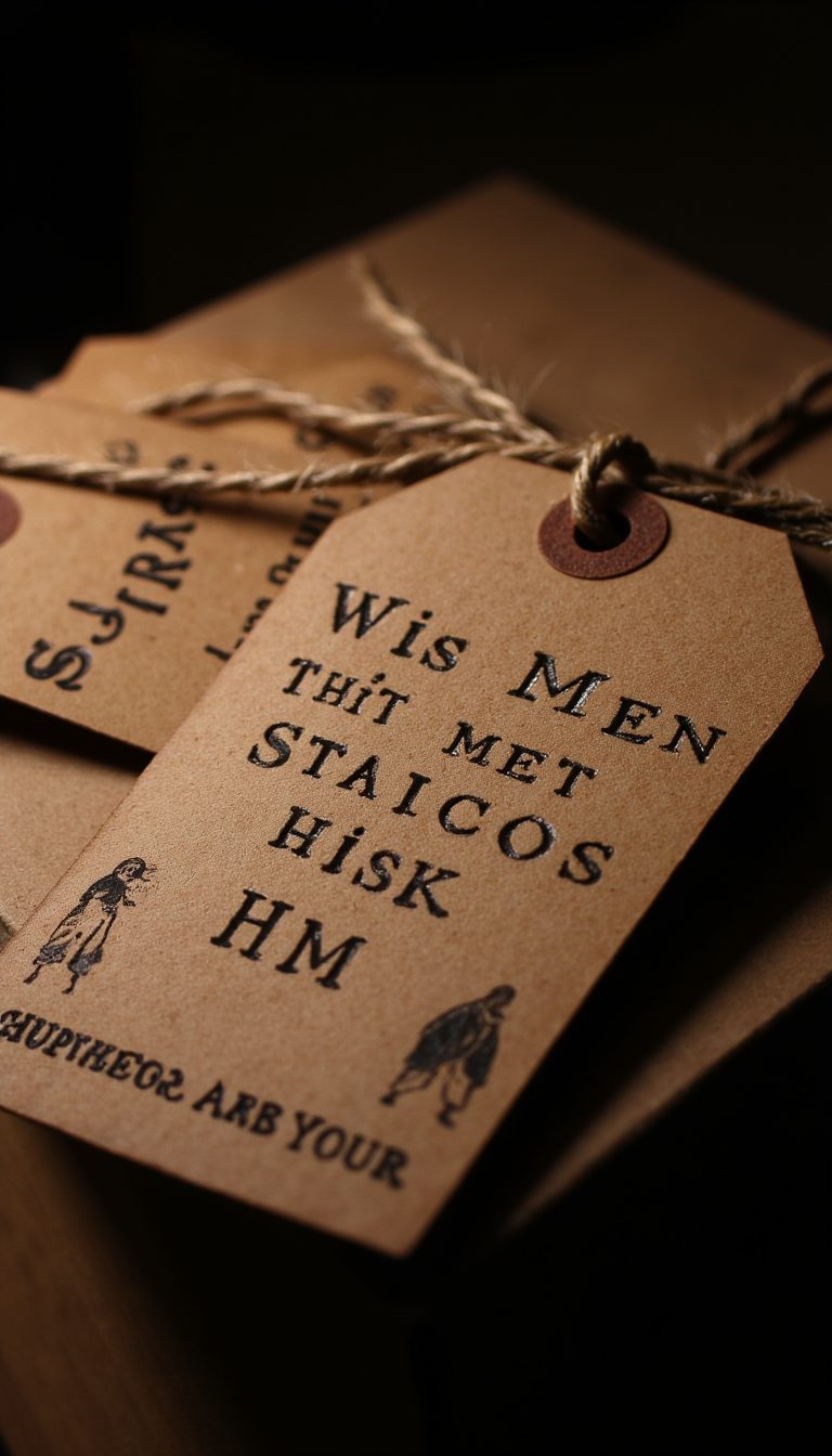13. "Wise Men Still Seek Him" Gift Tags