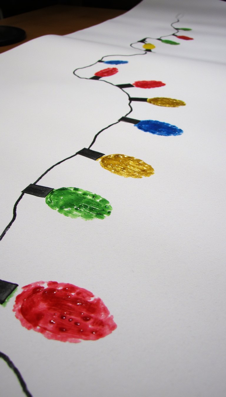 14. Fingerprint Christmas Light Strand