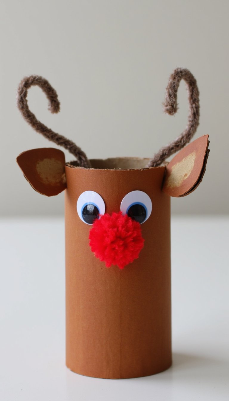 4. Toilet Paper Roll Rudolph