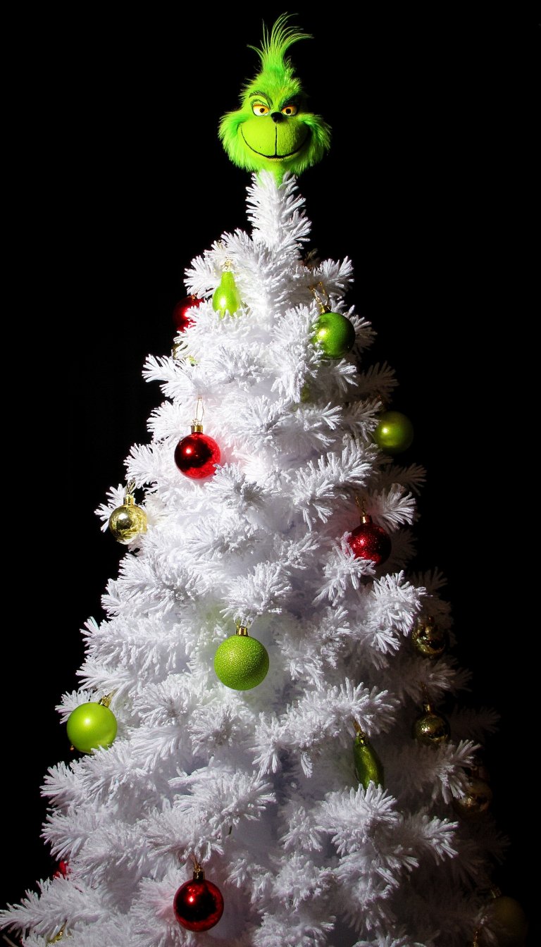 4. The Flocked & Furry Tree