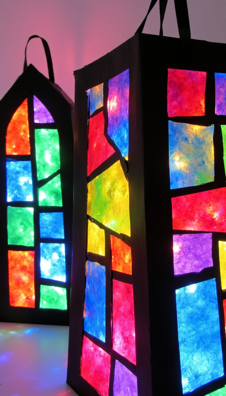 7. Stained Glass Window Decorations