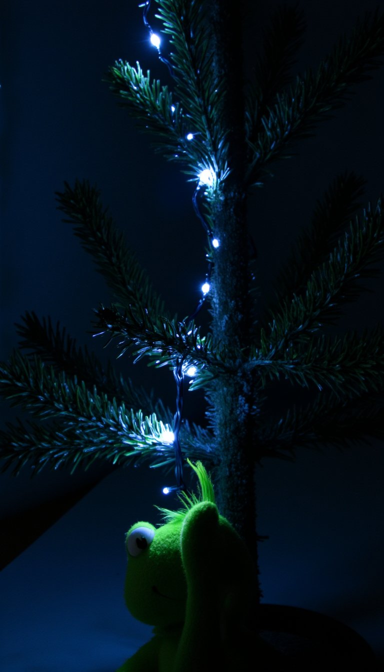 12. The "One Strand of Lights" Tree