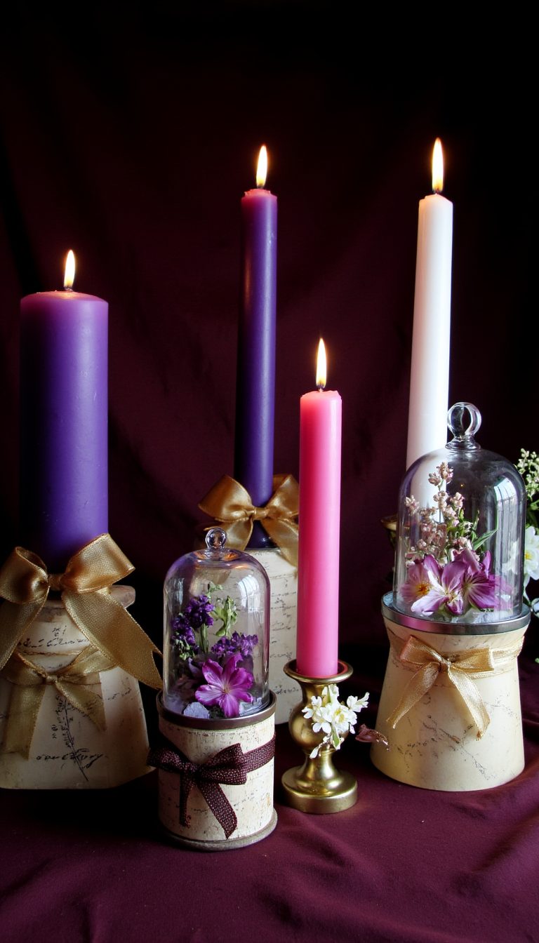 7. DIY Advent Candle Set