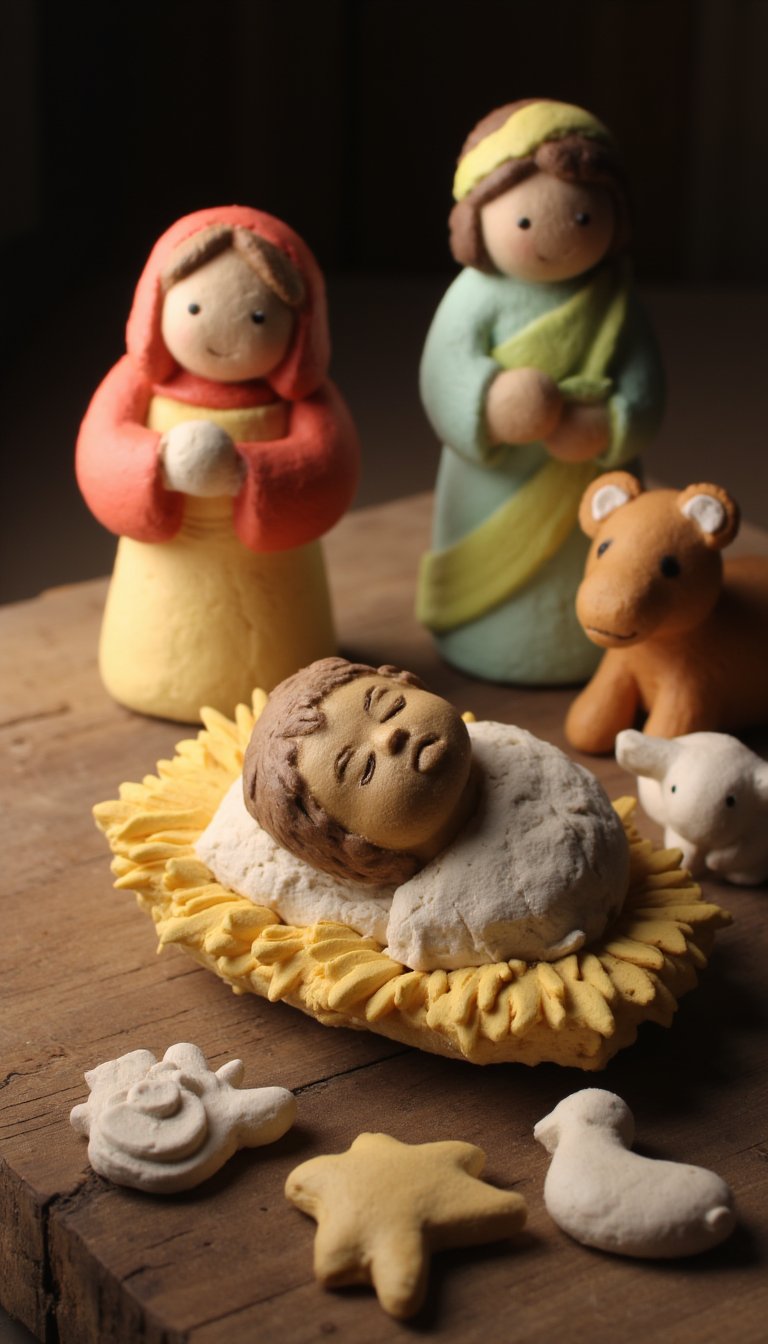 6. Salt Dough Nativity Characters
