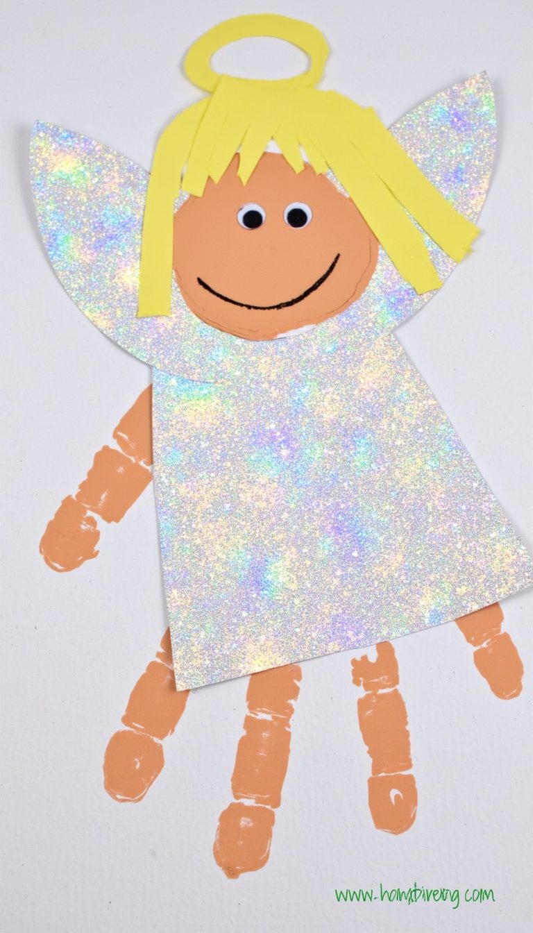 10. Shimmering Handprint Angel