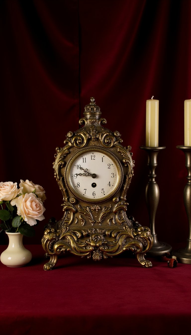 24. Mantelpiece Clock as a Focal Point