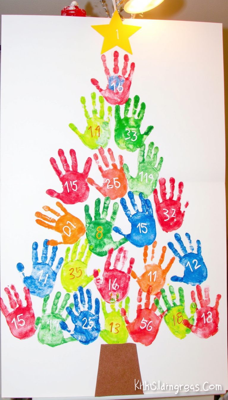 17. Handprint Christmas Countdown