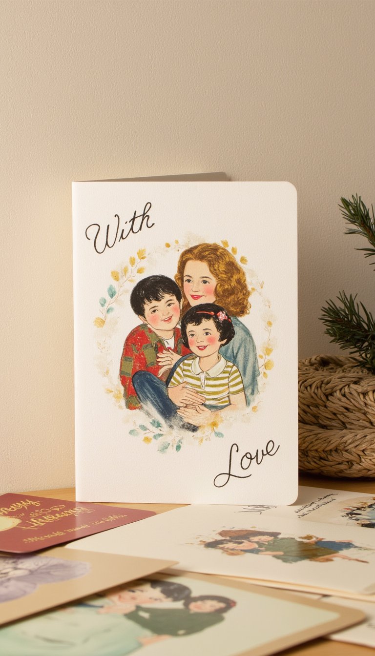 19. The "With Love" Family Portrait Card