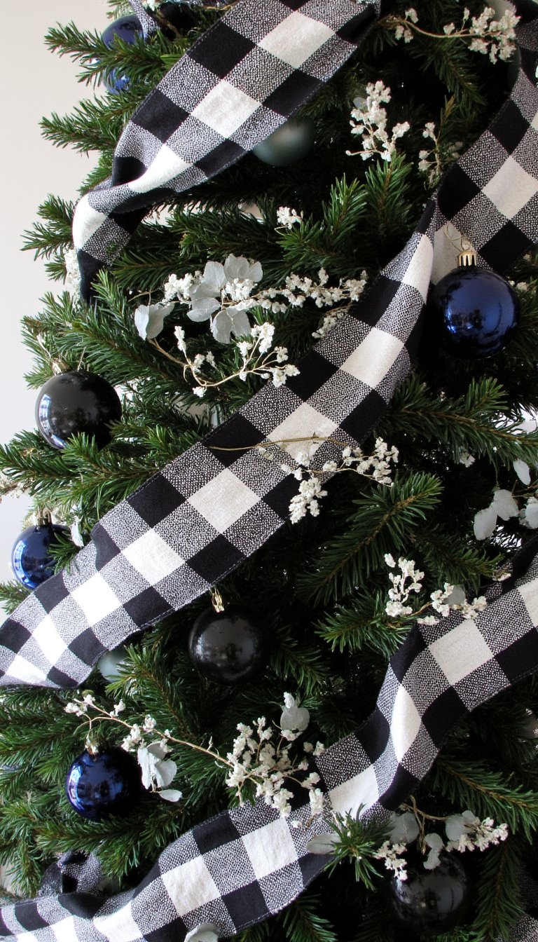 17. Buffalo Plaid and Eucalyptus Greenery