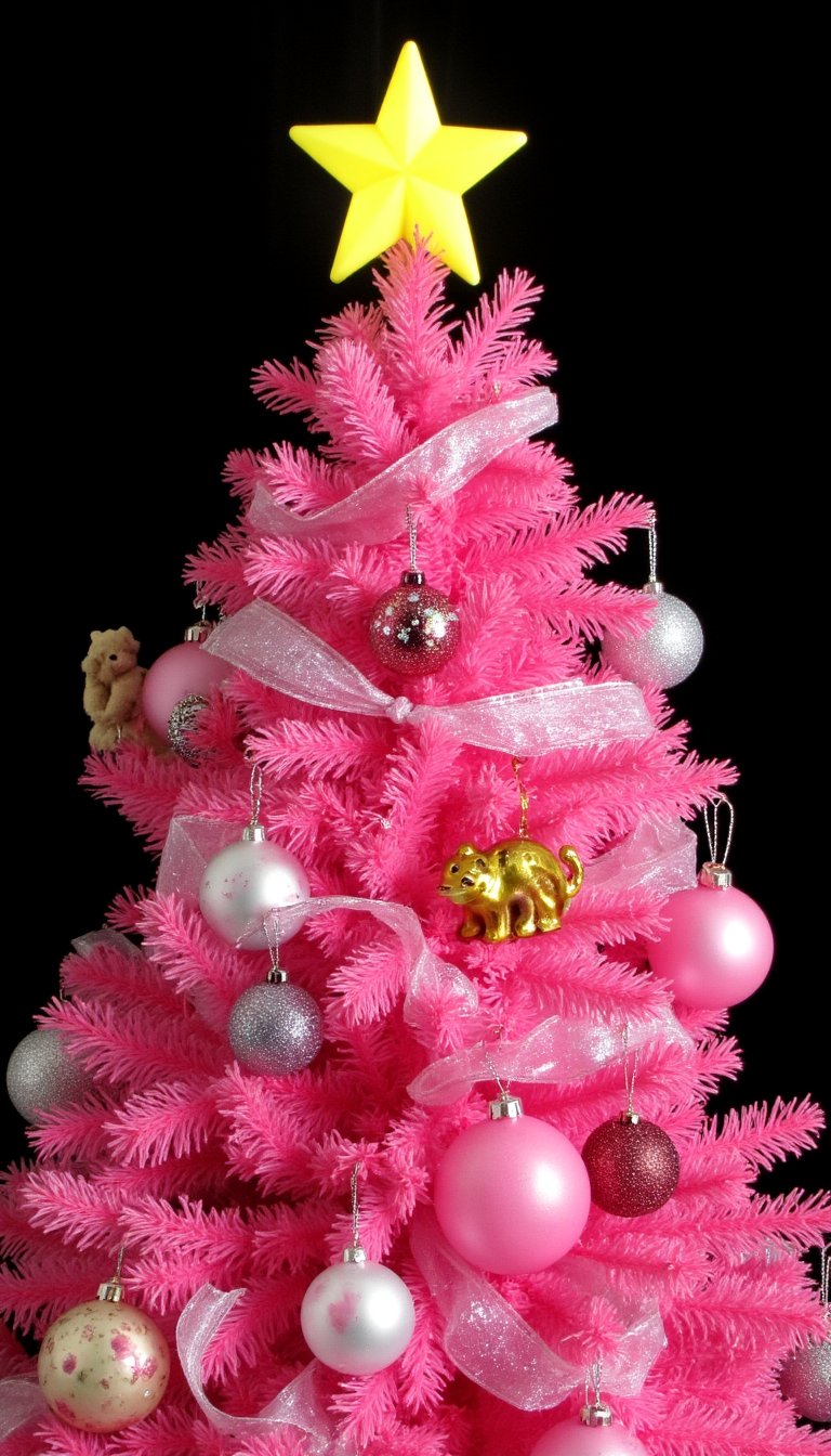 13. The Pink "Cindy Lou Who" Tree