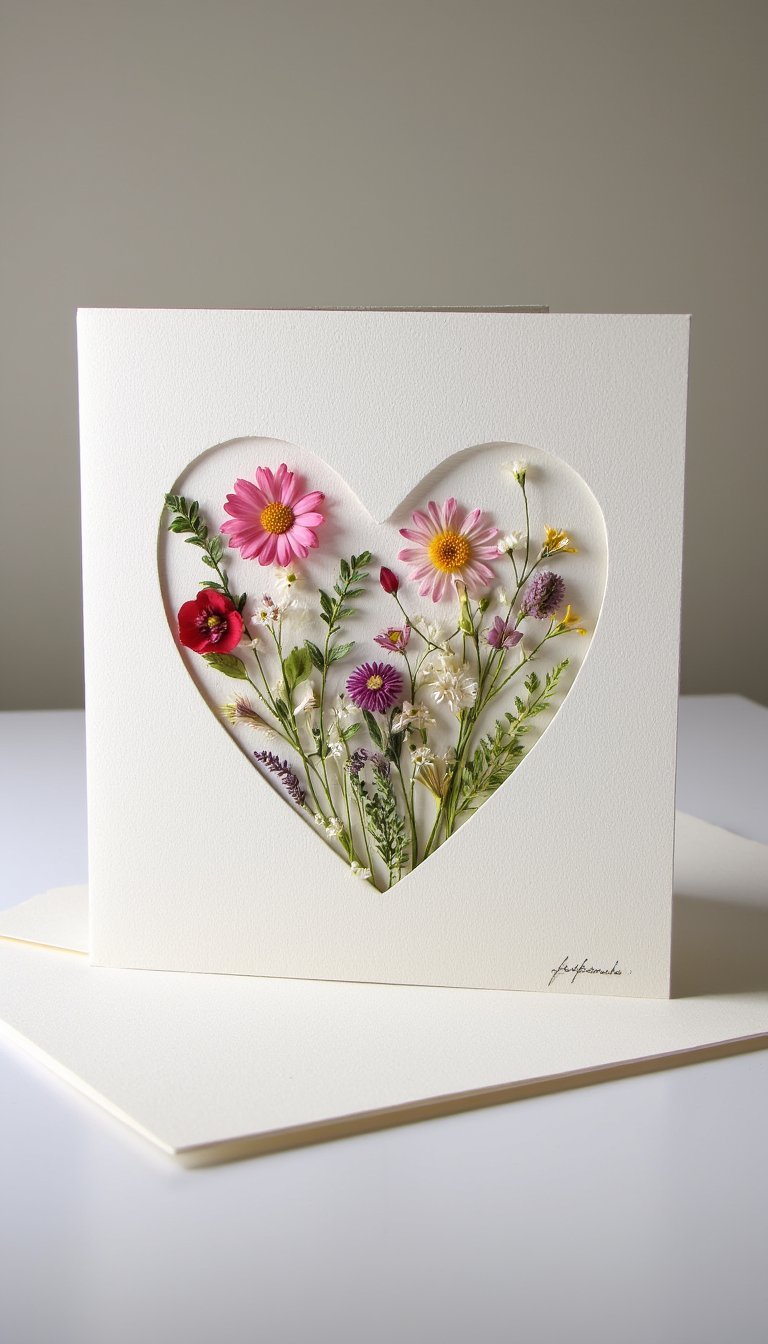 3. Pressed Flower Landscape