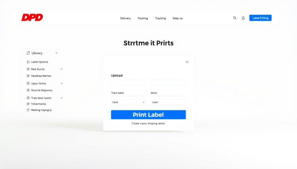 DPD Online Label Printing Interface DPD Online Label Printing Interface