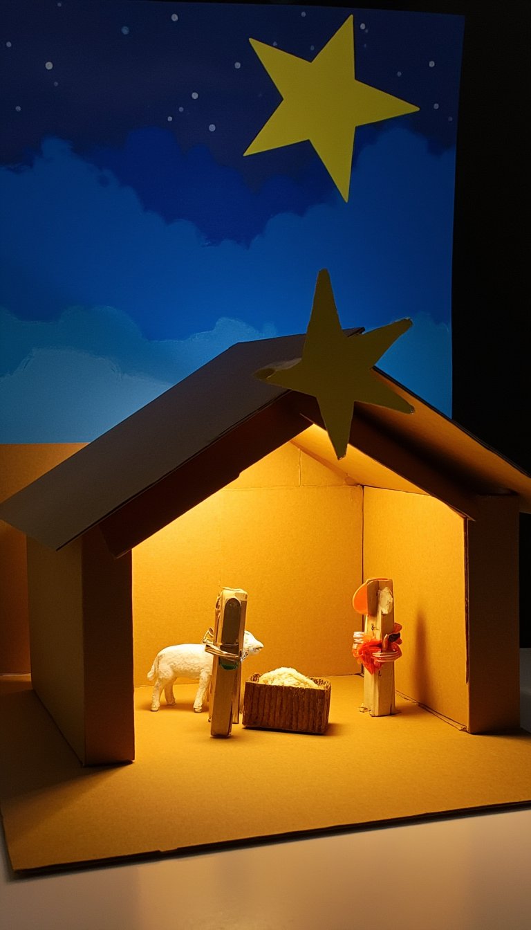 16. The Stable Pop-Up Diorama
