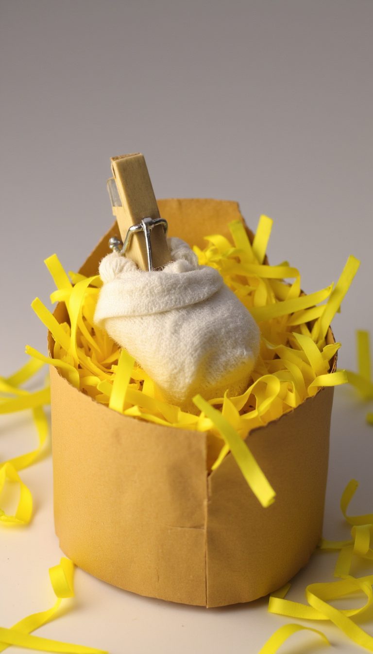 8. Baby Jesus in a Manger Craft