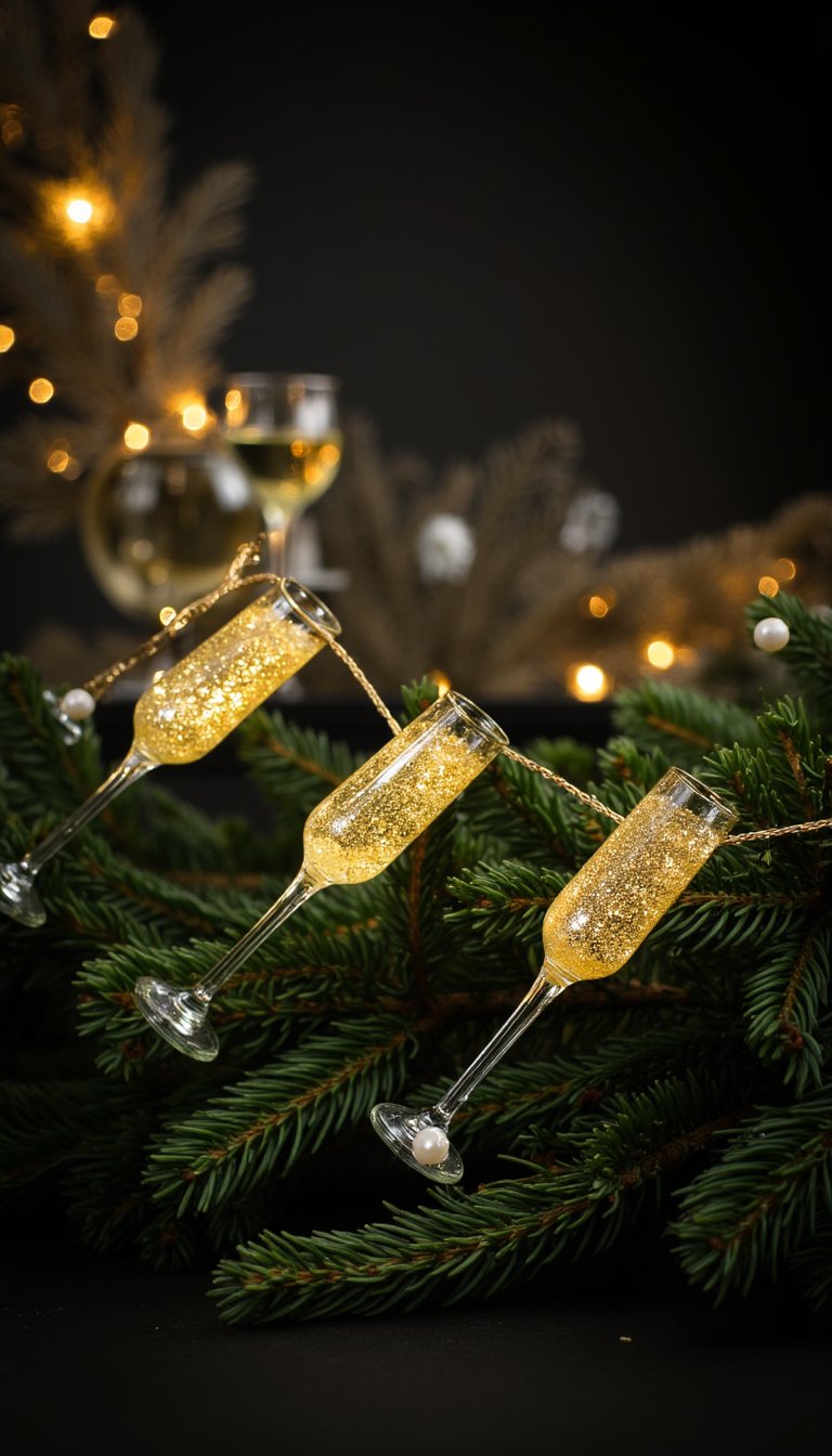 16. The Champagne Flute Garland