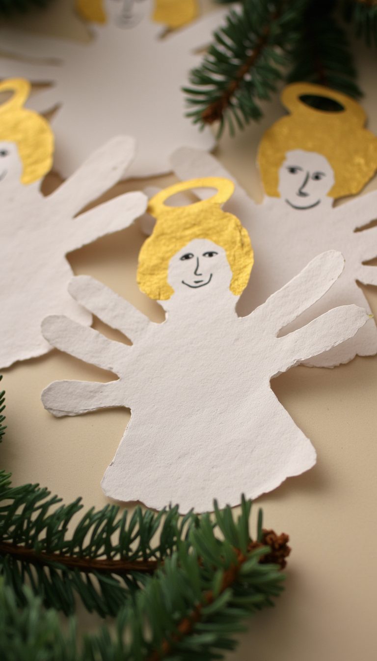 11. "Glory to God" Handprint Angels