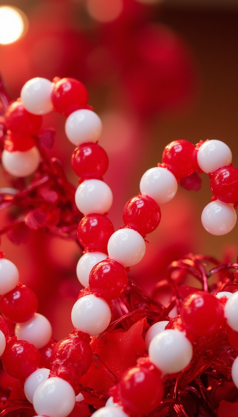 13. Beaded Candy Canes