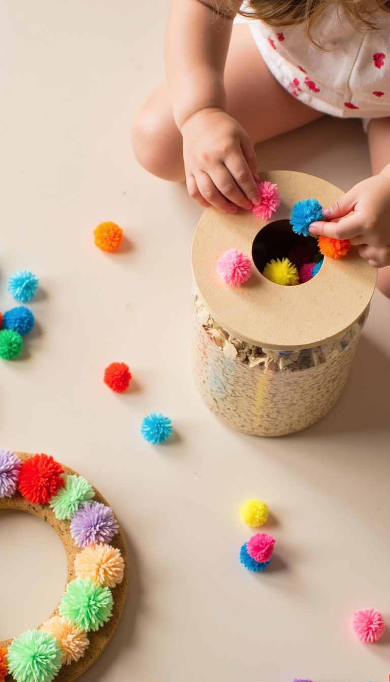 7. Pom-Pom Drop & Decorate