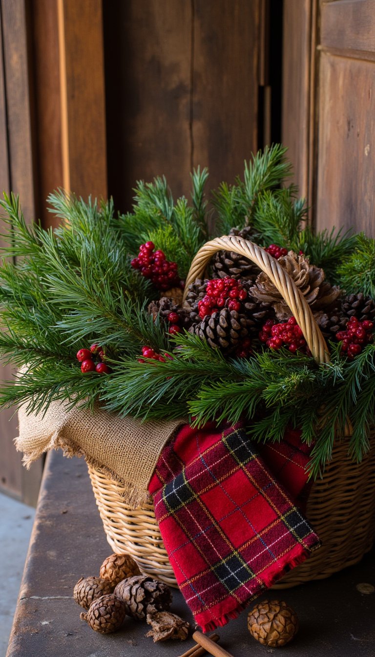 11. Plaid Door Basket