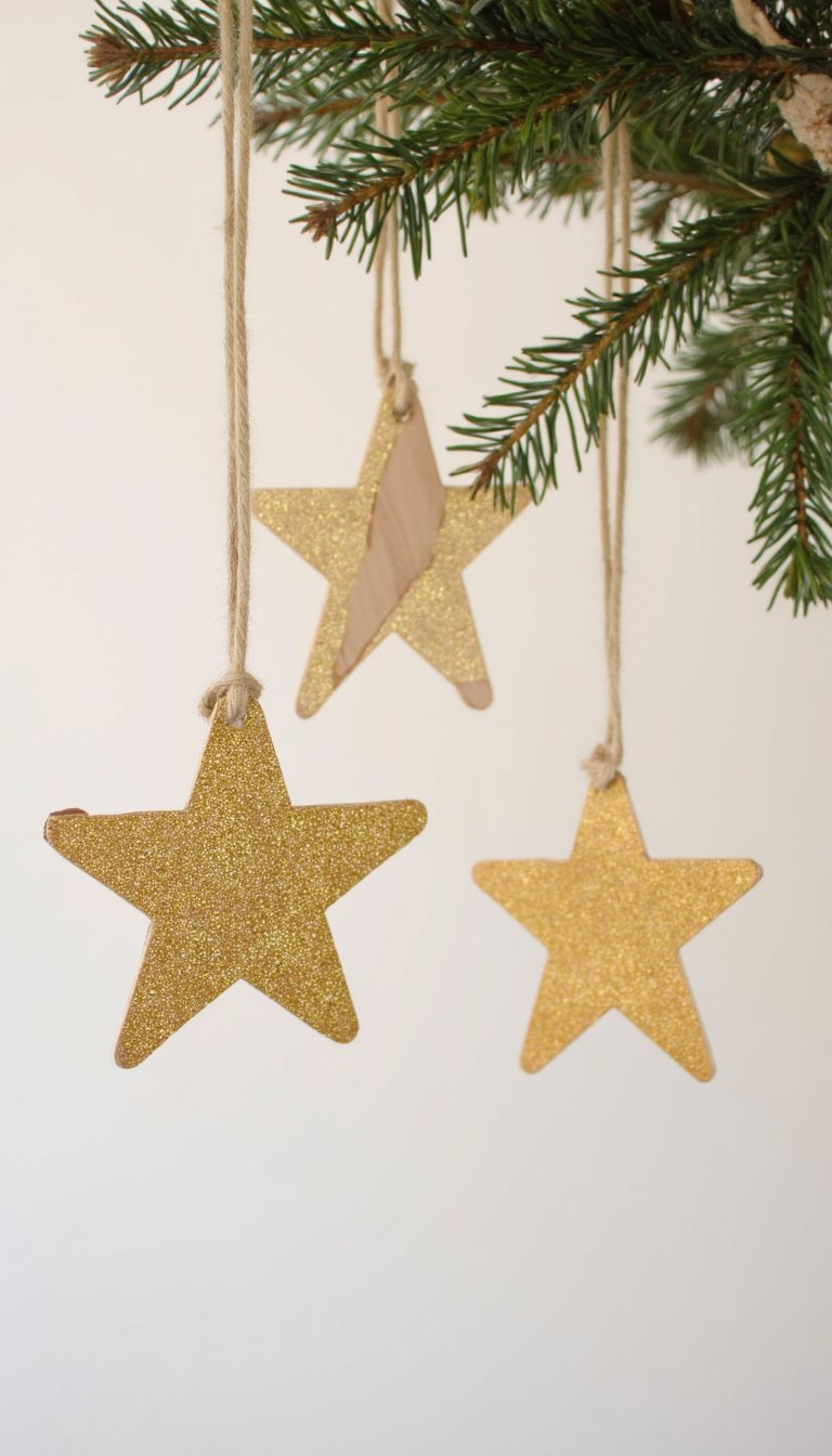 3. Popsicle Stick Star of Bethlehem Ornaments