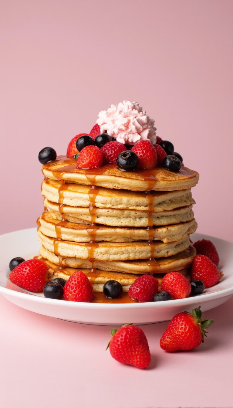 1. Heart-Shaped Pancake Breakfast