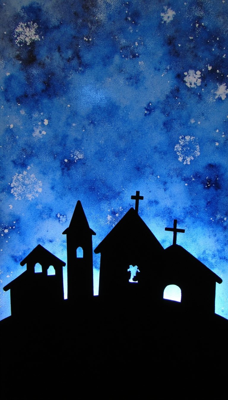 12. Bethlehem Town Silhouette