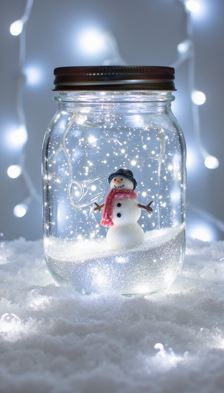 23. Snow Globe in a Jar