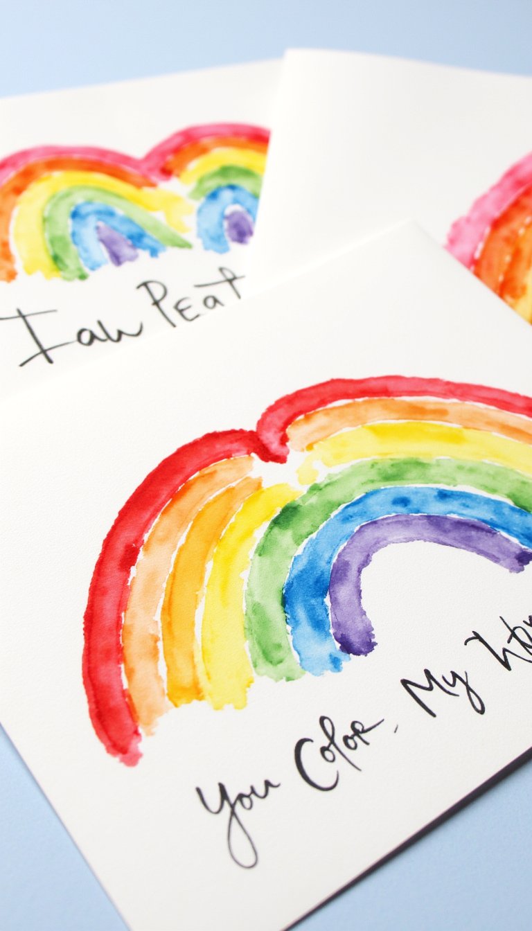 13. The "You Color My World" Rainbow