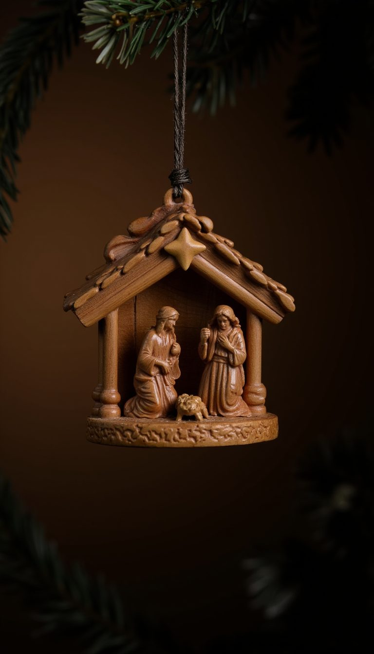 1. The Classic Nativity Scene Ornament