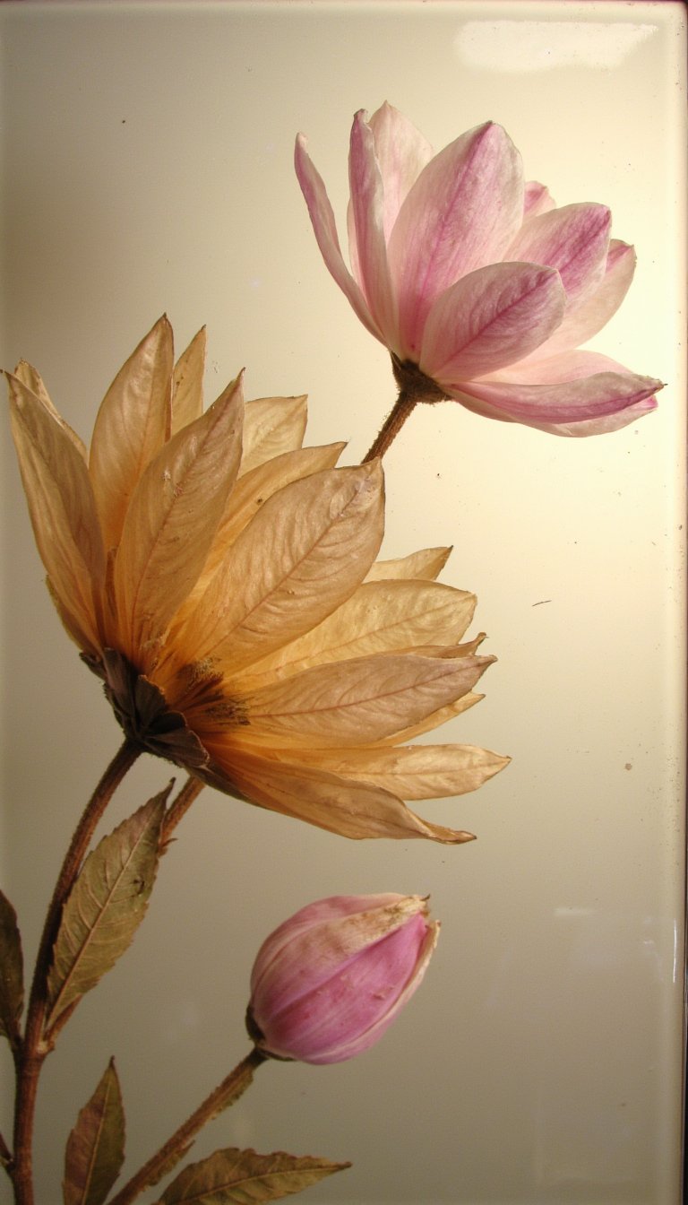 25. Pressed Flower Glass Panels