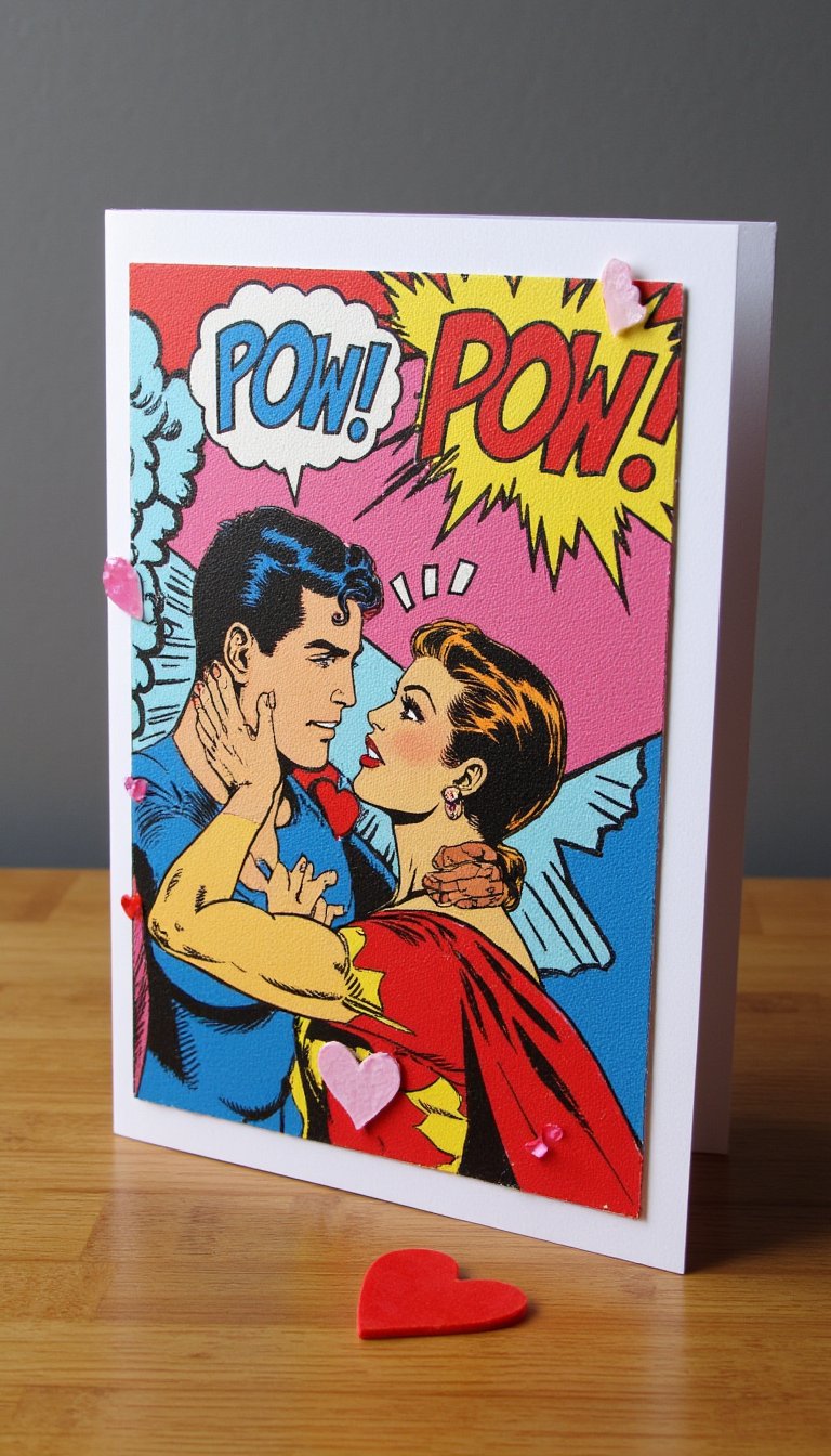 8. Comic Book Collage Romance