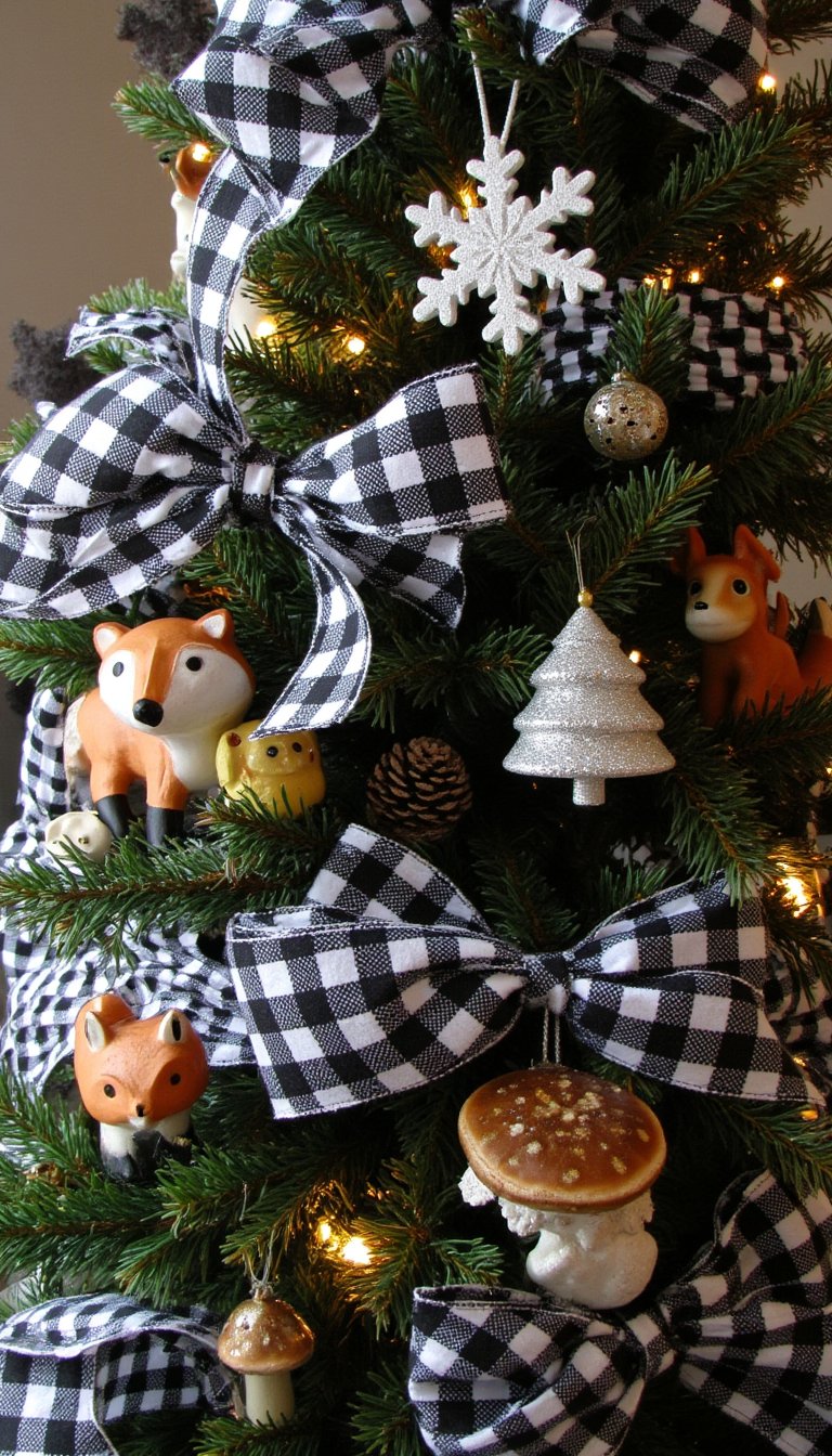 5. Black, White, and Woodland Whimsy