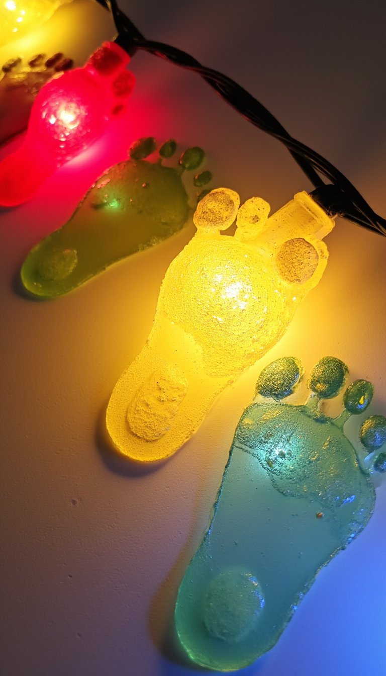 14. Footprint Christmas Lights
