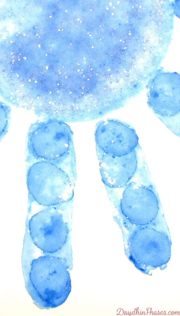 14. Handprint "Frozen" Icicles