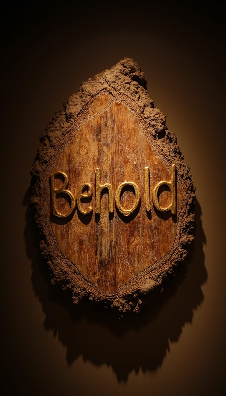 1. A "Behold" Wall Hanging