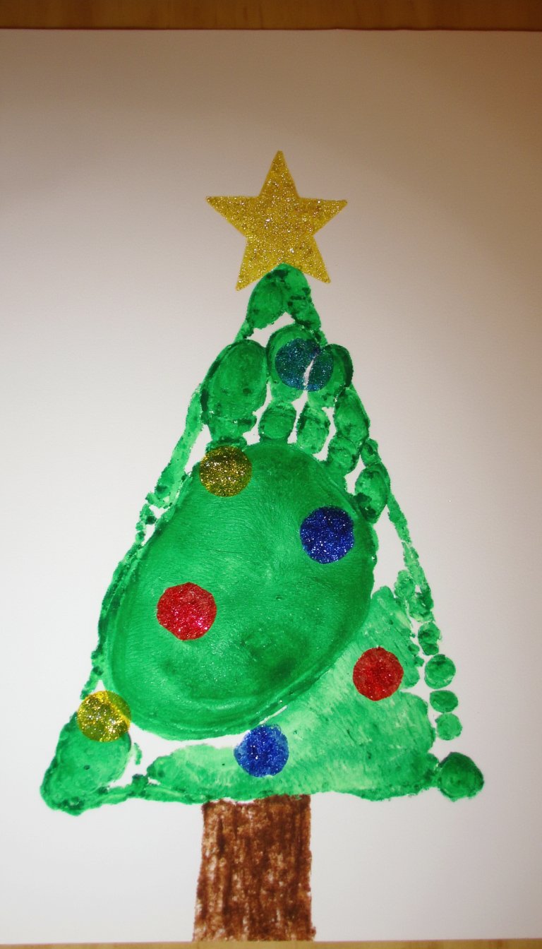 5. Footprint Christmas Tree