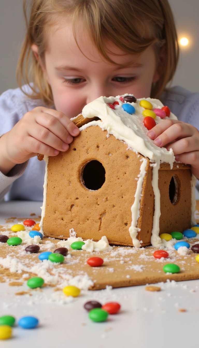 7. Build a Gingerbread House (The No-Bake, No-Fail Way)